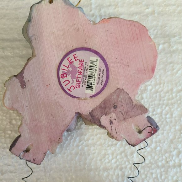 Pastel Santa Hanging Mobile Ornament Christmas Tree Mitten Star Winter Greetings - Picture 6 of 6